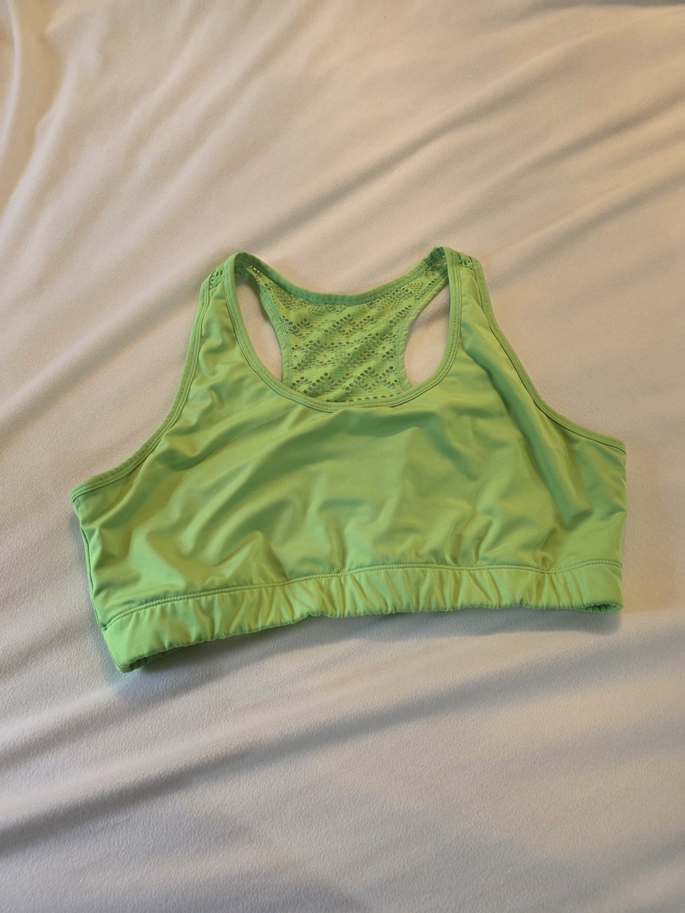 ZYIA Neon Lime Racerback Sports Bra